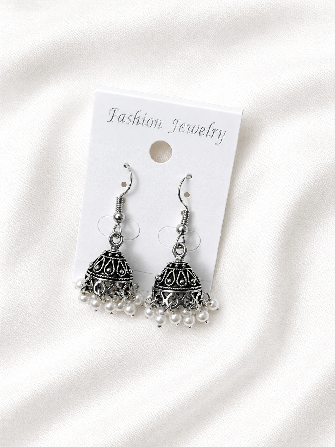Silver Jhumka