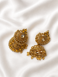 Golden jhumka set