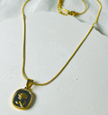 Black rose necklace