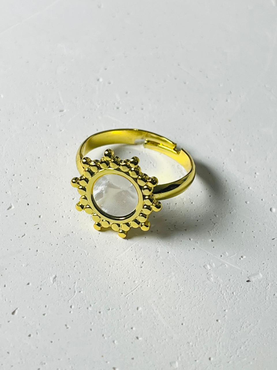 white Flower Ring