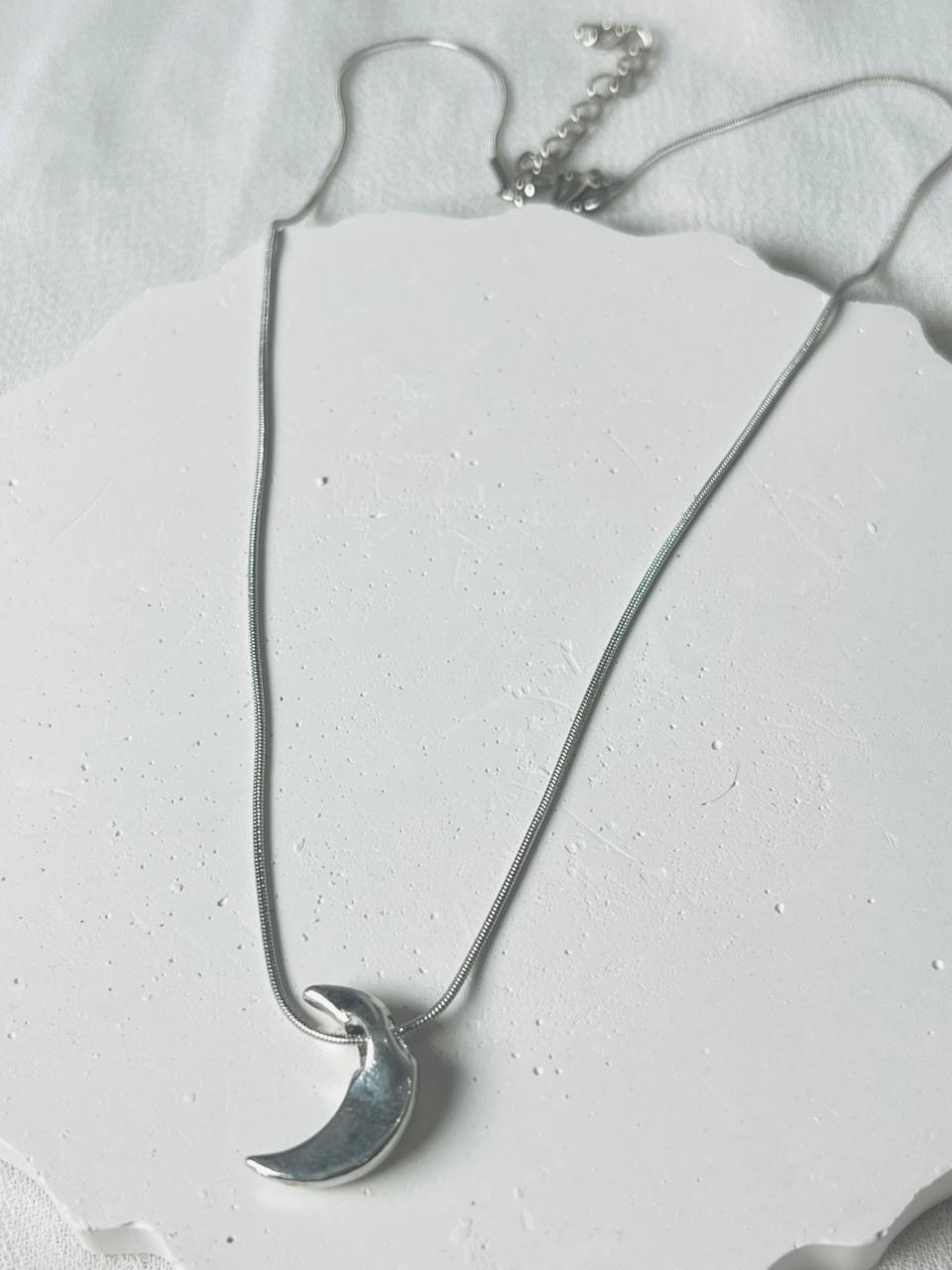 Silver Moon Necklace