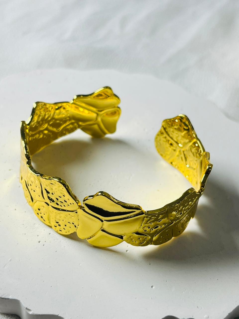 Flower Cuff Bangle