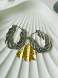 Silver hoops