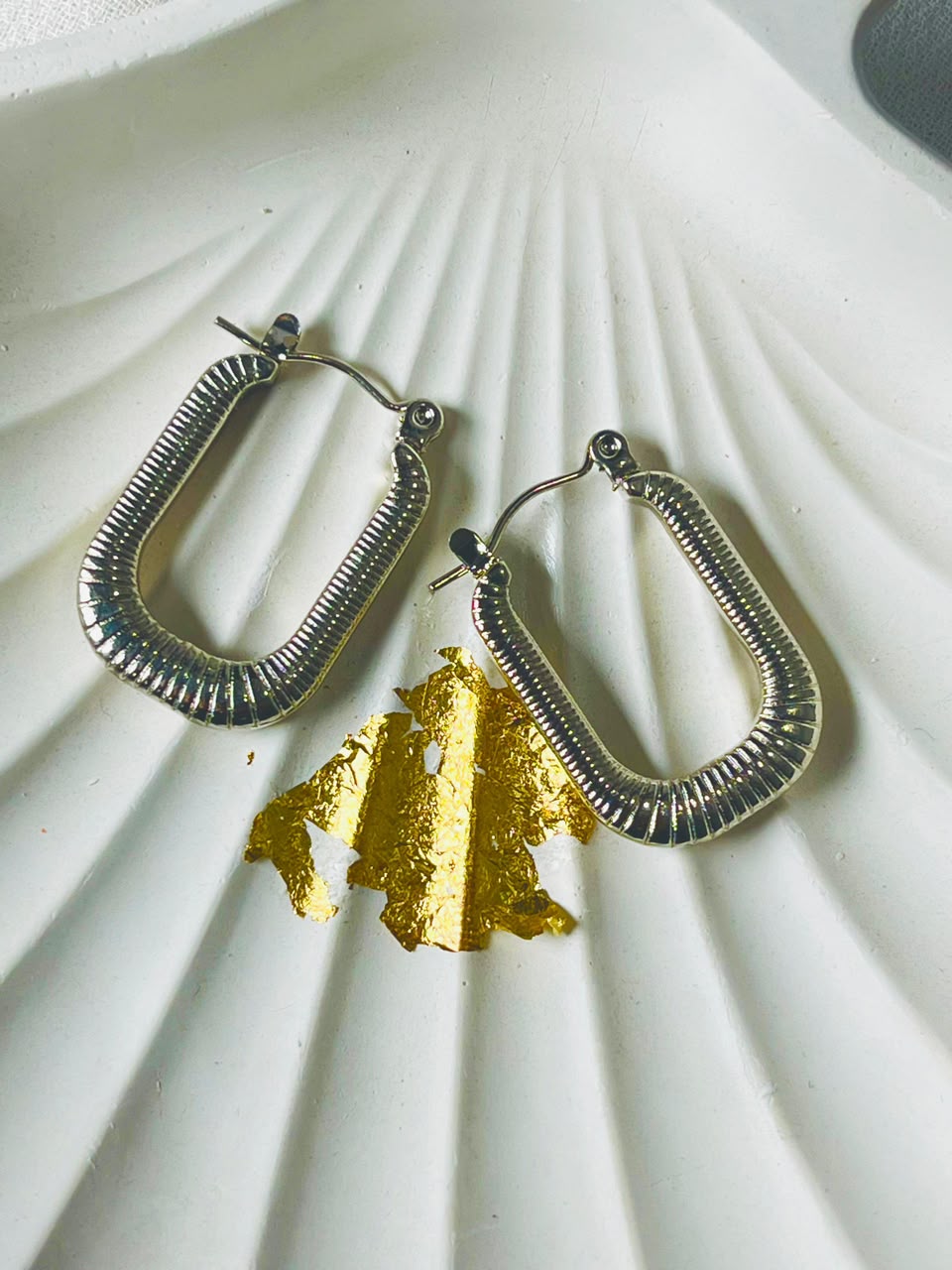 Silver hoops