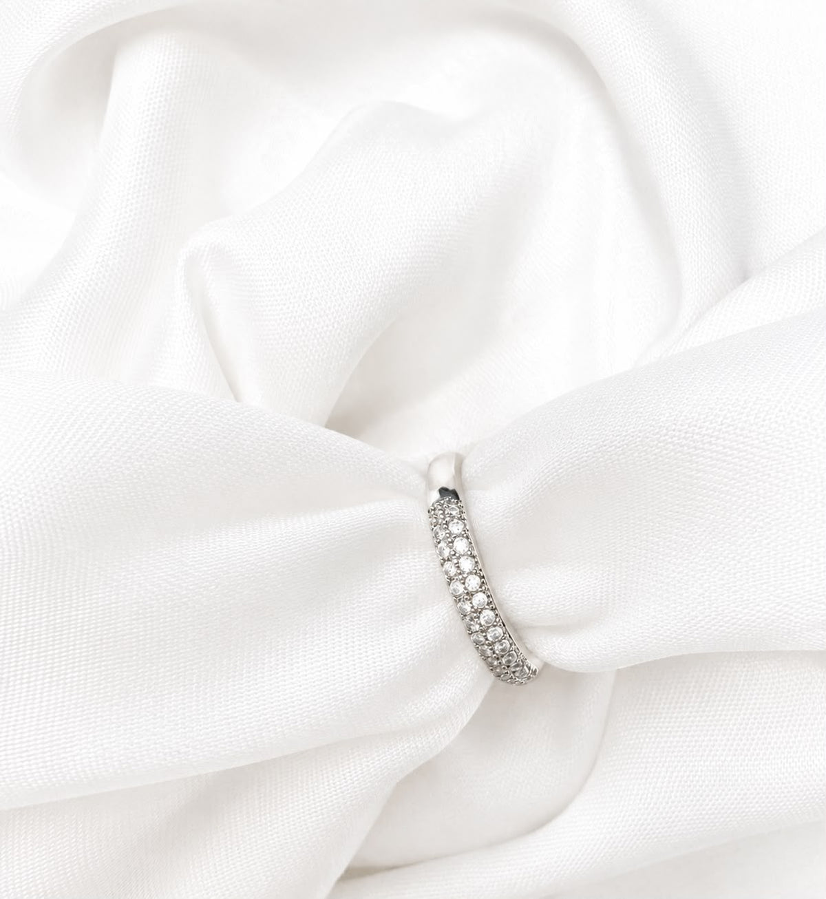 Silver stone Ring
