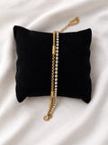 Double-layer chain bracelet
