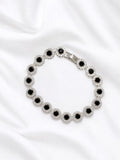 black round zircone stones bracelet