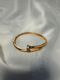 Gold Studded Nail Bangle