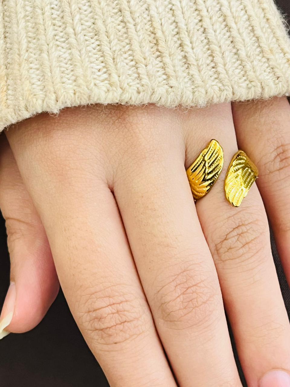 Angle Wing Design Ring