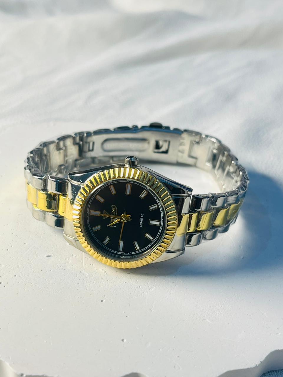 Golden Stainless Steel Watch